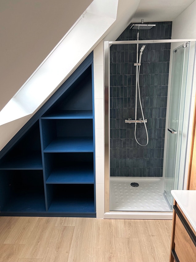 Aménagement salle de bain - Bleu Cobalt