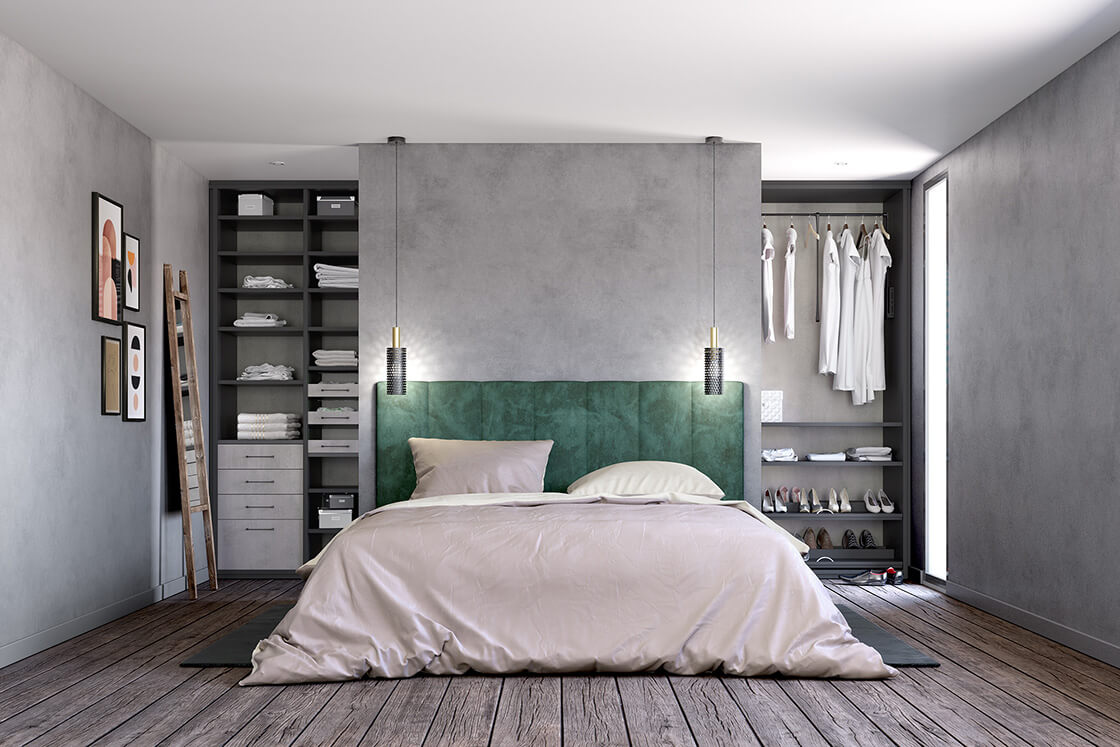 Dressing chambre - chromix argent - PORTÉA